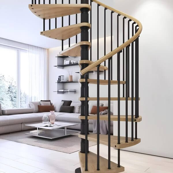 Çelik Ahşap Basamaklı Merdiven