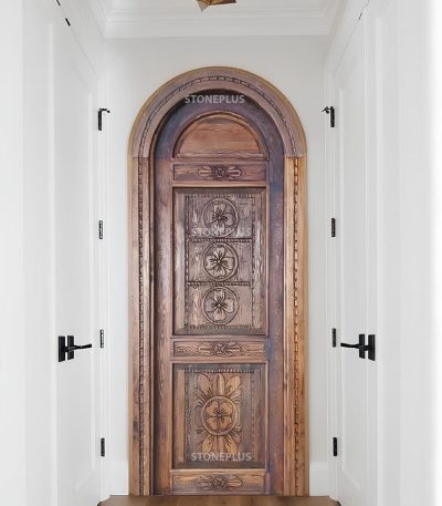 Kemerli Eskitme Ahşap Kapı