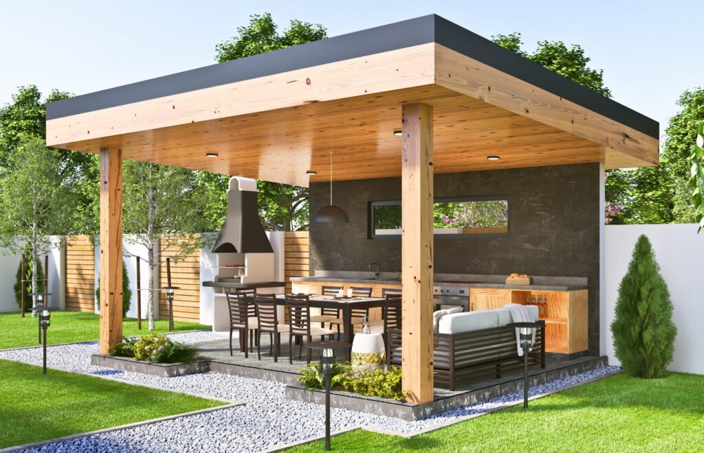 Barbekülü Çardak Modeli