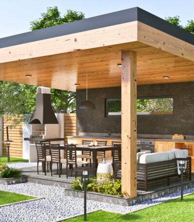 Barbekülü Çardak Modeli