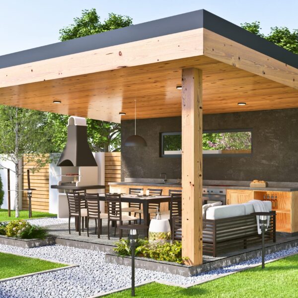 Barbekülü Çardak Modeli