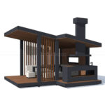 Barbekülü Çardak Modeli