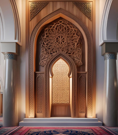 Modern desenli ahşap mihraplar