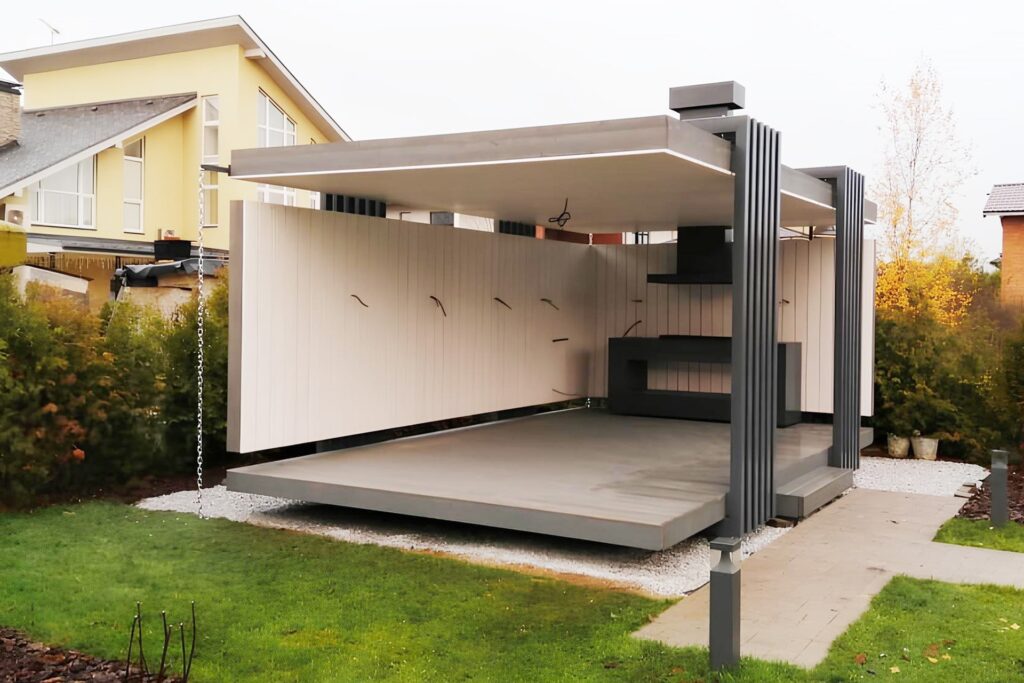 Modern Beyaz Kış Bahçesi