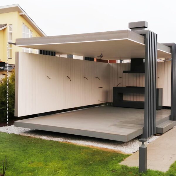 Modern Beyaz Kış Bahçesi