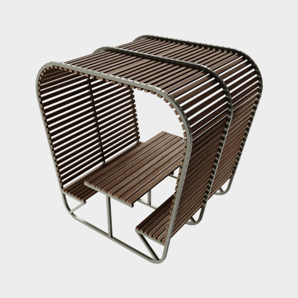 Metal ahşap çardak tasarımı