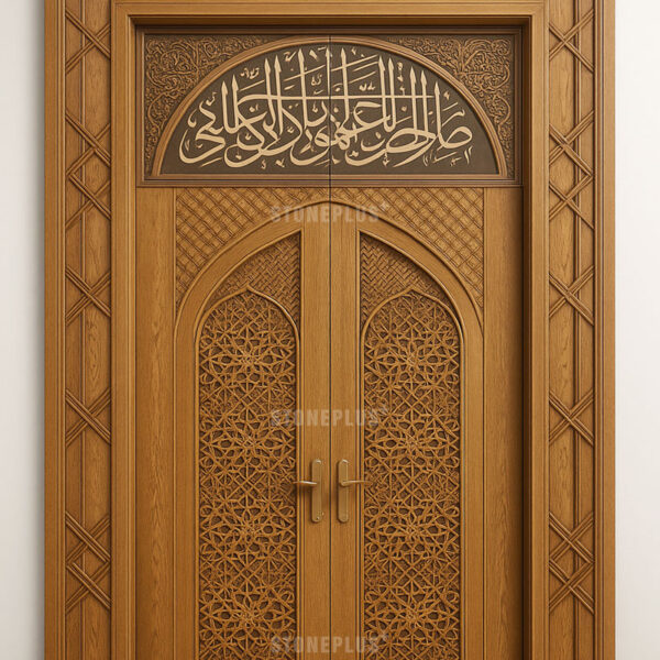 Modern Selçuklu Motifli Ahşap Kapı