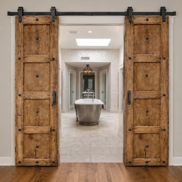Reclaimed Solid Wood Interior Sliding Door