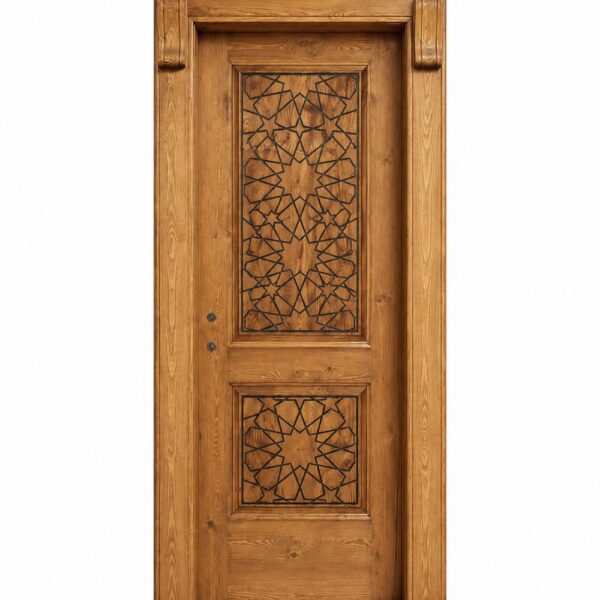 Mosque Door Design | Natural Wood