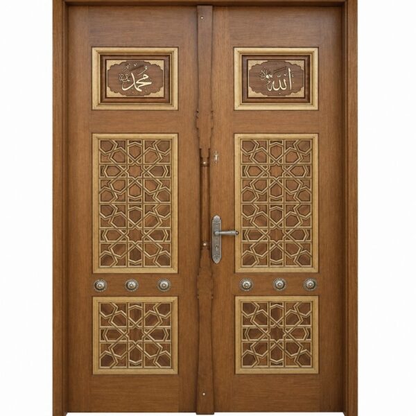 Mosque Kundekari Wooden Door (KWD-15)