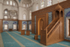 Hat Bordürlü Ahşap Cami Seti
