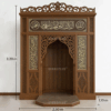 Altın Hatlı Klasik Ahşap Cami Mihrabı