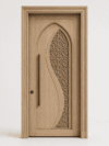 Çift Kanatlı Modern Ahşap Cami Kapısı – 150 cm