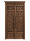 Çift Kanatlı Modern Ahşap Cami Kapısı – 150 cm