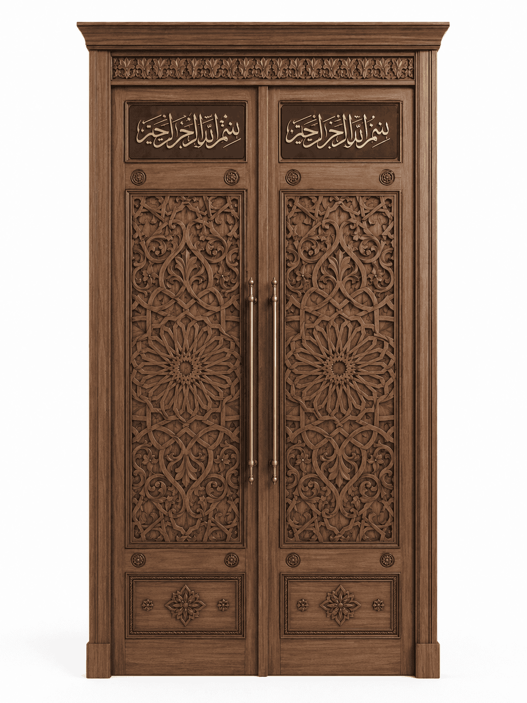 Çift Kanatlı Modern Ahşap Cami Kapısı – 150 cm Çift Kanatlı Modern Ahşap Cami Kapısı – 150 cm