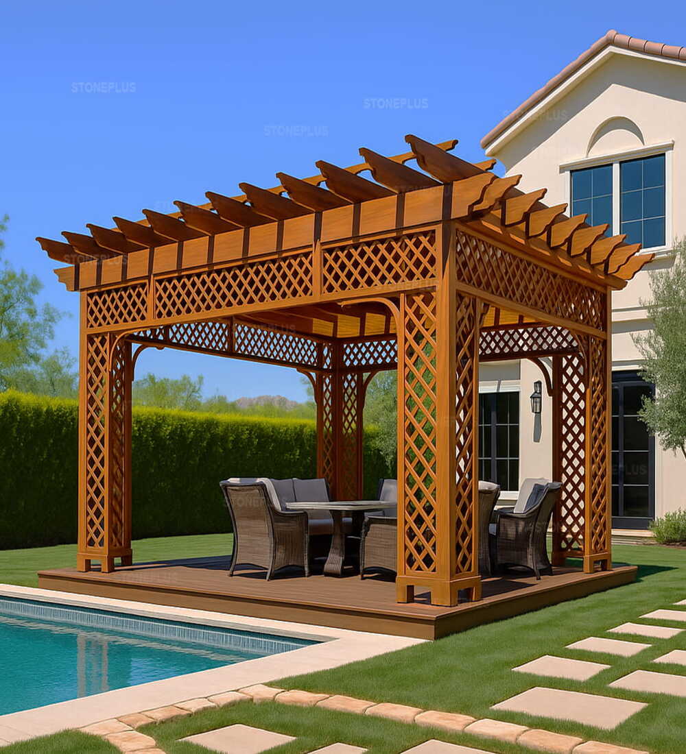 Ahşap Pergola Kamelya Ahşap Pergola Kamelya
