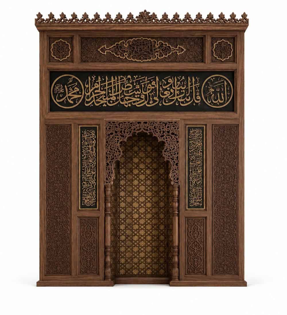 Ahşap Cami Mihrabı – WA-05 Ahşap Cami Mihrabı – WA-05