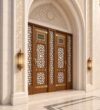 Yıldız Motifli Kündekâri Ahşap Kapı – KWD-07