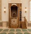 Kitaplıklı Modern Ahşap Cami Minberi