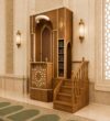 Kitaplıklı Modern Ahşap Cami Minberi