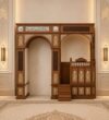 Geleneksel Ceviz Tasarımlı Ahşap Cami Mihrap ve Minber Takımı