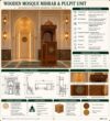 Osmanlı Tarzı Kubbeli Ahşap Cami Minberi