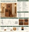 Duvar Panelli Modern Ahşap Cami Kürsüsü