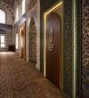 LED Aydınlatmalı Modern Ahşap Cami Mihrabı – Model MH-0034