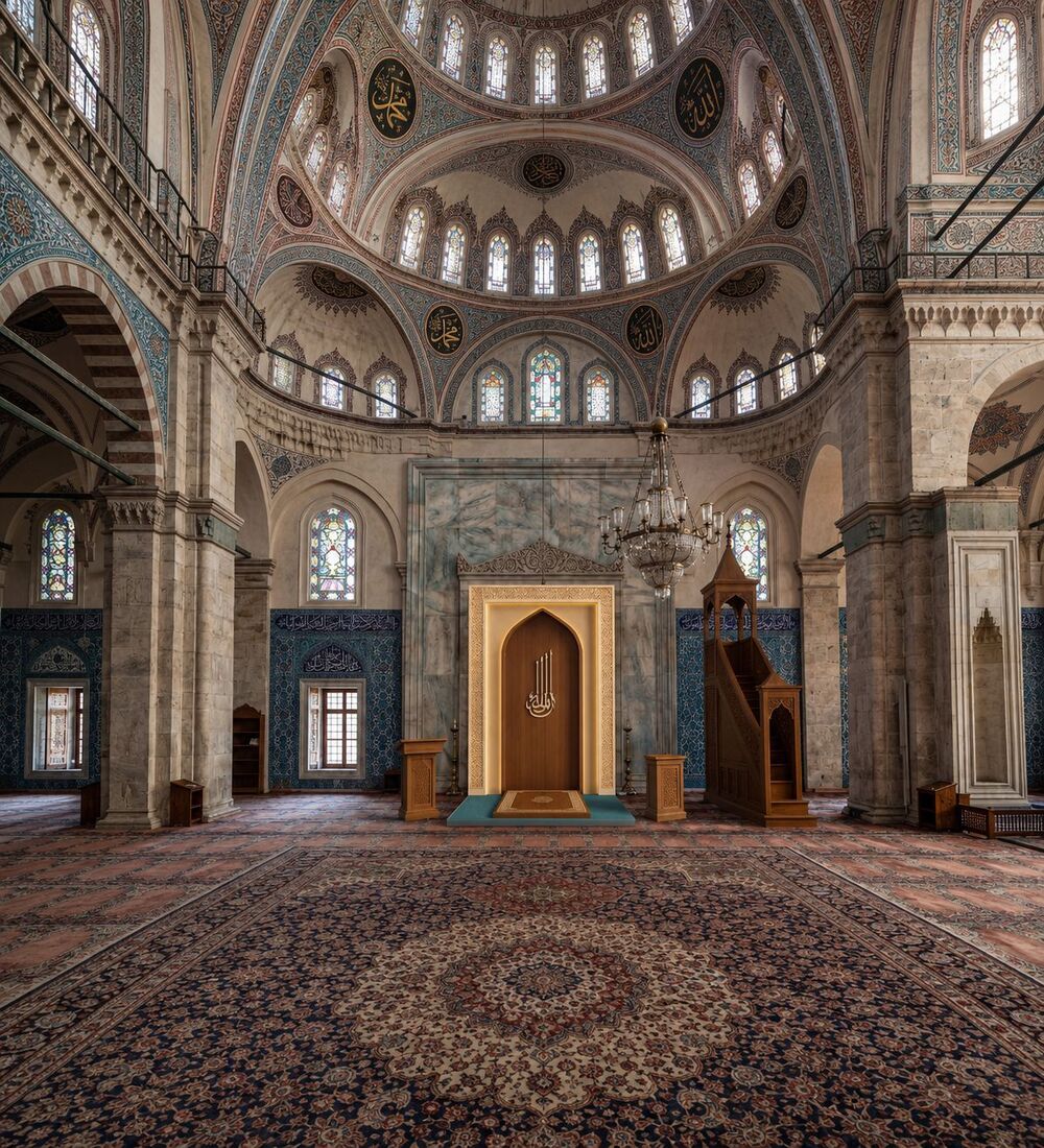 LED Aydınlatmalı Mihrap Minber Seti LED Aydınlatmalı Mihrap Minber Seti