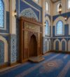 Altın Hatlı Klasik Ahşap Cami Mihrabı