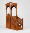 El İşçiliği Ahşap Cami Minberi – Oyma Motifli Geleneksel Cami