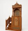 El İşçiliği Ahşap Cami Minberi – Oymalı Desenli Cami Minberi (Klasik Tasarım)