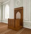 Ahşap Mihrap Kürsüsü – Oyma Desenli Cami ve Mescit Kürsüsü