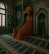 Ahşap Cami Minberi – El Oyması İslami Motifli Cami Minberi