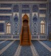 Ahşap Cami Minberi – El Oyması İslami Motifli Cami Minberi