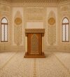 Ahşap Cami Minberi – El İşçiliği Oyma Detaylı Cami Minberi