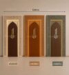 LED Aydınlatmalı Modern Ahşap Cami Mihrabı – Model MH-0034