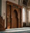 Hatlı Kafesli Ahşap Cami Mihrabı – Model MH-0032