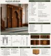 Hatlı Kafesli Ahşap Cami Mihrabı – Model MH-0032