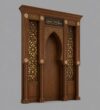 Hatlı Kafesli Ahşap Cami Mihrabı – Model MH-0032