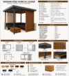 Modern Ahşap Pergola Oturma Alanı – Model KM-0025