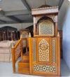 El İşçiliği Ahşap Cami Minberi – Oymalı Desenli Cami Minberi (Klasik Tasarım)