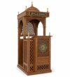 Osmanlı Tarzı Kubbeli Ahşap Cami Minberi