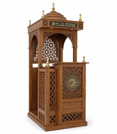 Osmanlı Tarzı Kubbeli Ahşap Cami Minberi