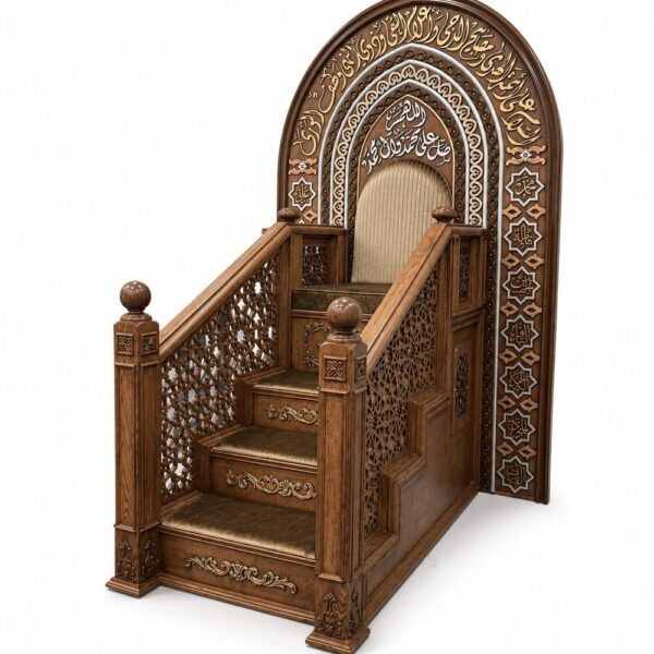 Selçuklu Motifli Ahşap Cami Vaaz Kürsüsü