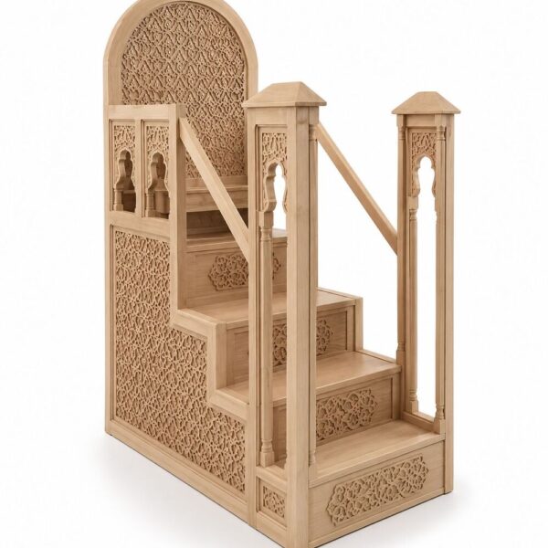Motifli Ahşap Cami Kürsüsü ve Minberi