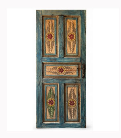 El Boyalı Mandala Ahşap Kapı – Model KP-0093