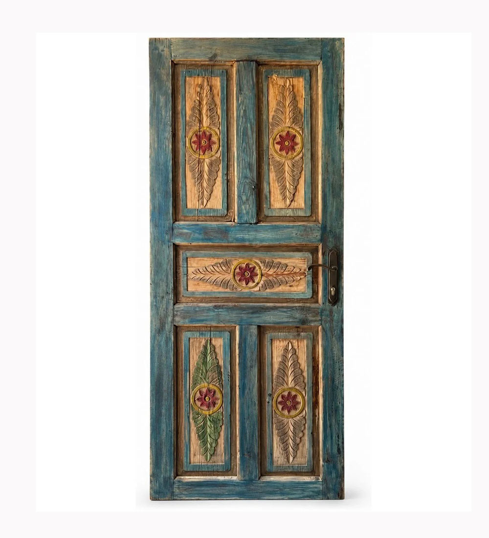 El Boyalı Mandala Ahşap Kapı – Model KP-0093 El Boyalı Mandala Ahşap Kapı – Model KP-0093
