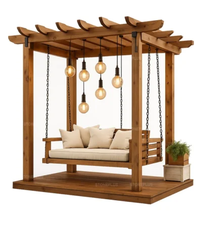 Ahşap Pergola Salıncak