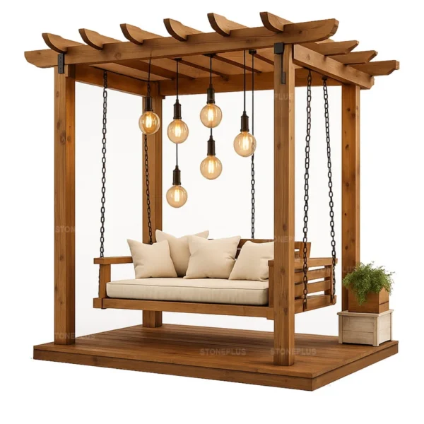 Ahşap Pergola Salıncak